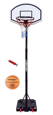 Zdjęcie produktu dla Hudora 71626 Stojak do koszykówki Hornet 260 z piłką i pompką