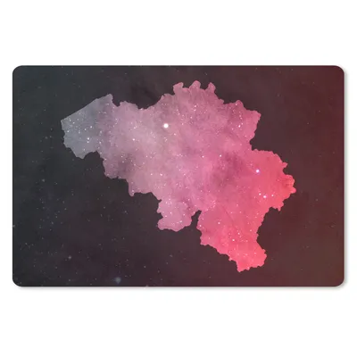 Produktbild von MuchoWow® Mauspad Mousepad Karte - Belgien - Sternenhimmel 27x18 cm - Mousepads - Maus Mat - Pad - Mausunterlage - Büroartikel - Desk Matten