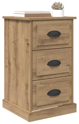 Immagine prodotto di vidaXL Comodino in rovere artigianale 39 x 39 x 67,5 cm Materiale a base di legno