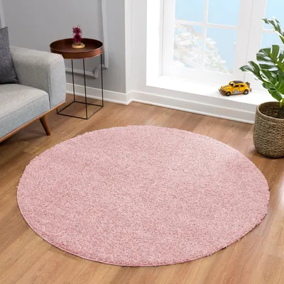 Produktbild von Teppich LOCA NEW 1300 LIGHT PINK 120X120 RUND