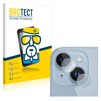 A product packaging for a screen protector and the screen protector applied to a phone's camera lens.