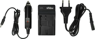 Produktbild von vhbw Ladegerät kompatibel mit Canon MV30i, MV30, MV400, MV300i, MV300, MV100Xi, FVM10, MV410, MV400i Kamera - Ladeschale, Kfz-Adapter Ladeanzeige