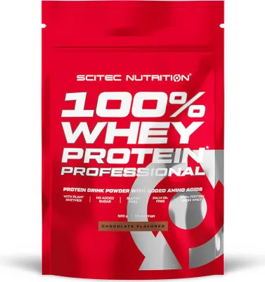 Image de Whey protéine - Scitec Nutrition - 100% WHEY PROFESSIONAL (500G) - Saveur Chocolat