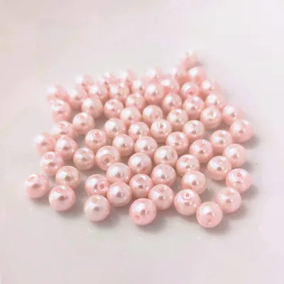 Immagine prodotto di Perline di vetro - Tipo "rotondo" - 20 g - 8 mm - Rosa/Pearlmut
