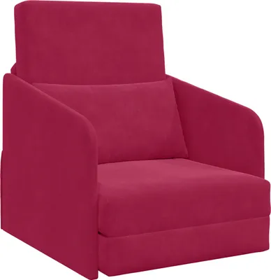 Obrázok produktu pre vidaXL Rozkladacia pohovka vínovo červená 65 x 80 x 83 cm zamat