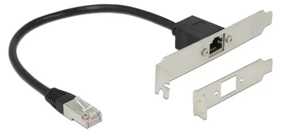 Productafbeelding van DELOCK 85803, 0,3 meter, Cat5e, F/UTP (FTP), RJ-45, RJ-45, zwart