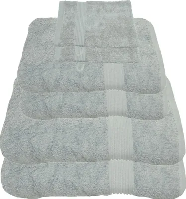 Produktbild von Julie Julsen Handtuch Set Silber,Set:6 tlg. 2 Bade- 2 Handtücher + gratis 2 Waschhand..