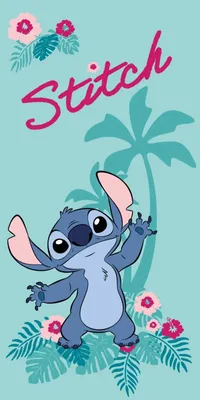 Produktbild von Disney Disney Lilo & Stitch Strandhandtuch ? Weiches Polyester-Badetuch 140x70 cm für Kinder