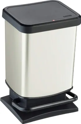 Produktbild von Rotho Abfalleimer 20L Paso - Treteimer Geruchsdicht - Abfallbehälter 29,3 x 26,6 x 45,7 cm - Mülleimer mit Softclose - Tretabfalleimer