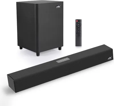 Image de ele ELEOPTION Barre de son TV 100W Haut-parleur Bluetooth 2.1 Système de home cinéma 5.0 Barre de son surround 3D Télécommande avec subwoofer Pour TV
