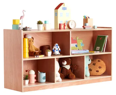 Immagine prodotto di VEVOR Mobile shelf cabinet storage cabinet, cubic storage shelf with 5 compartments, storage cabinet with 2 shelves, classroom furniture for home, daycare centre, preschool, nature