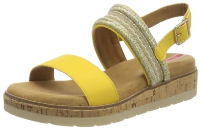 Produktbild von s.Oliver 5-5-28227-34, Damen Riemchensandalen, Gelb (Yellow 600), 37 EU (4 UK)