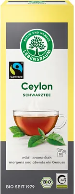 Immagine prodotto di FAIR TRADE CEJLOAN TÈ NERO(20 x 2 g) 40 g - LEBENSBAUM