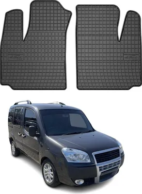 Produktbild von 2000-2010 Fiat Doblo Fußmatten Gummi Schwarz 2 tlg