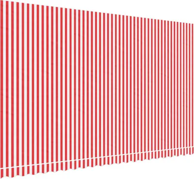 Produktbild von vidaXL Markisenbespannung Rot und Weiß Gestreift 5x3 m