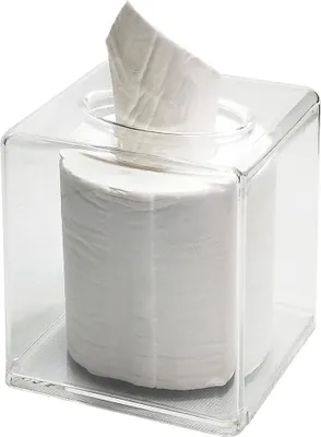 Produktbild von Kosmetiktücherbox aus Acryl Taschentuchbox Tücherbox Tissue Box Taschentücher Transparent Box Rechteckige Taschentuchspender für SchlafzimmerEsszimmer