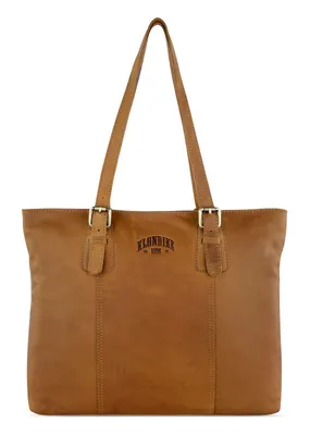 Produktbild von KLONDIKE 1896 Leder Shopper Schultertasche Rush Lily Shoulderbag Cognac braun