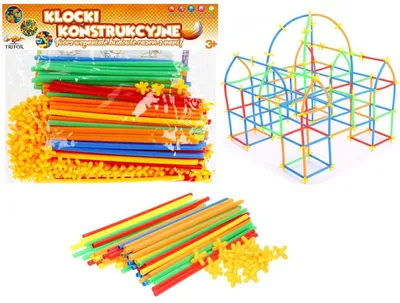 Obrázek produktu pro Sada stavebních bloků brček 300el