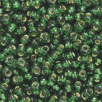 Produktbild von Rocailles 2,5 mm dunkelgrün VE=6x13g