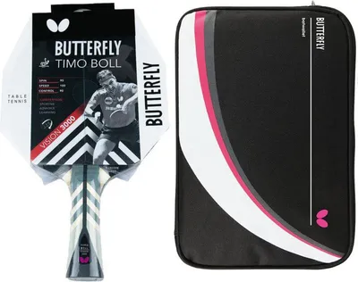 Produktbild von Butterfly 1x Timo Boll Vision 3000 Tischtennisschläger + Tischtennishülle Drive Case II