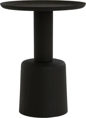 Produktbild von Light & Living - Beistelltisch Milaki - Schwarz - Ø39cm
