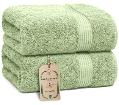 Obrázek produktu pro Sada ručníků, 2 kusy, rozměry 65 x 137 cm, savé, vhodné pro domácnost i wellness