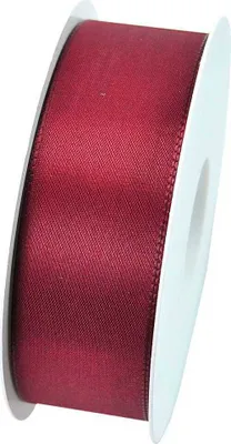 Produktbild von Taftband, Schleifenband Webkante 40mm dunkelrot 50m Rolle (1m=0,22EUR) Goldina