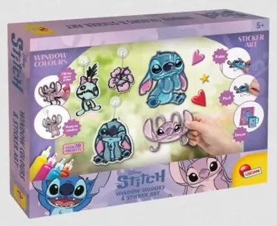 Zdjęcie produktu dla Stitch i Angel Naklejki Do Kolorowania - Lisciani