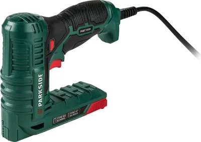Produktbild von PARKSIDE® Elektrotacker »PHET 15 B1«, für Klammern und Nägel, mit rutschfestem Softgrip