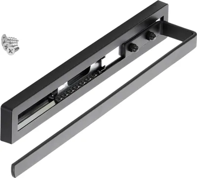 Image de SOTECH porte-serviettes coulissant STYLE à 1 bras noir 325 mm course 145 mm