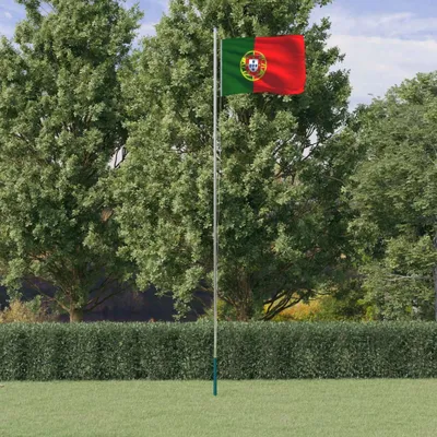Image de 2025 drapeau cloris Portugal avec mât 6,23 m aluminium - Drapeaux Vente9049688 2parcel