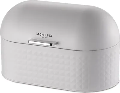 Zdjęcie produktu dla Pojemnik na chleb Michelino 33,5 x 19,5 x 20 cm Pojemnik na chleb biały matowy 81447