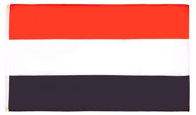 Productafbeelding van Jemen vlag, 90 x 60 cm, 100% polyester, met metalen oogjes, 2 stuks