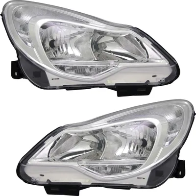 Produktbild von TYC Scheinwerfer Set für Opel Corsa D 1/2011- LWR Stellmotor Halogen Chrom