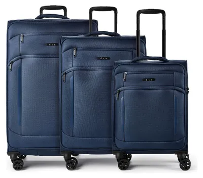 Produktbild von d&n Travel Line 9804 4 Rollen Kofferset 3-teilig mit Dehnfalte