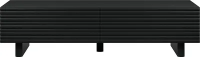Produktbild von RTV 2-türiger Schrank aus MDF - 180 cm - Schwarz - LUDIMA