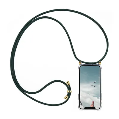 Produktbild von Handykette Grün + Hülle für Huawei P30 Schutzhülle mit Trage Band Kordel Schnur Case zum umhängen