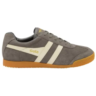 A single Gola Harrier shoe is shown from the side against a white background.