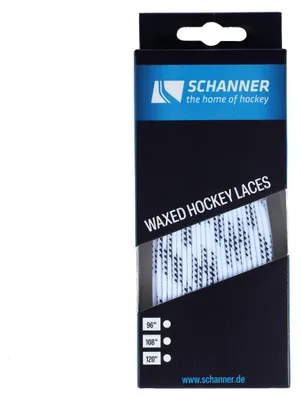 Produktbild von SCHANNER Eishockey-Schnürsenkel gewachst, Farbe:wbk, Größe:72'/183cm