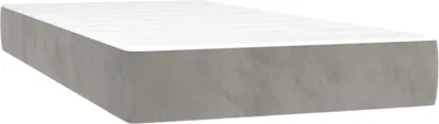 Produktbild von vidaXL Taschenfederkernmatratze Mittel Hellgrau 80x200x20 cm Samt