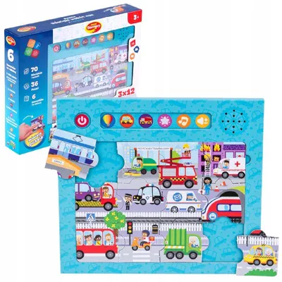 Immagine prodotto di Puzzle Suoni Intorno A Noi Veicoli Dumel 82719
