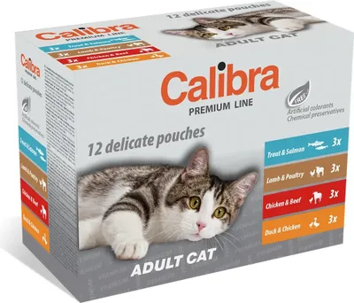Zdjęcie produktu dla Calibra Premium Adult Multipack - karma dla kota 12 x 100 g