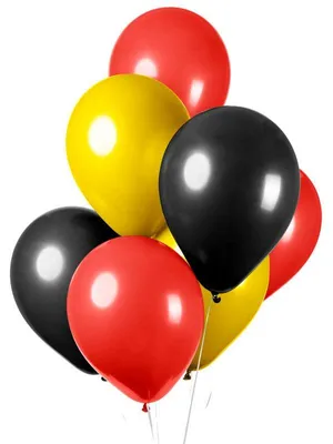 Produktbild von 10 Luftballons schwarz rot gelb Deutschland