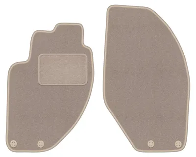 Produktbild von Velours-Fußmatten Vorne für Alfa Romeo 166 1998-2009 (Limousine) – 2-tlg, Beige, passgenau – Wielganizator LUX