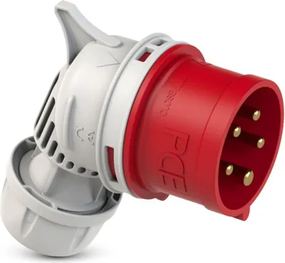 Zdjęcie produktu dla Wtyczka kątowa CEE, 400V/16A, IP44, 5-stykowa