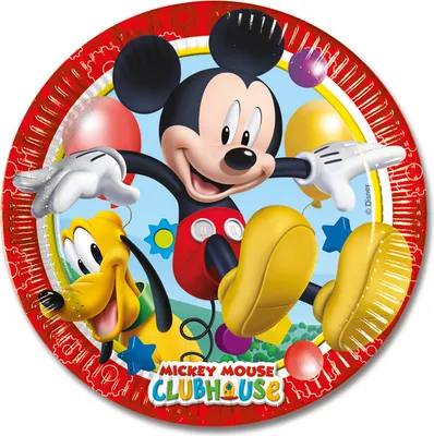 Obrázek produktu pro Párty talíře myšák MICKEY MOUSE - 23 cm - 8 ks