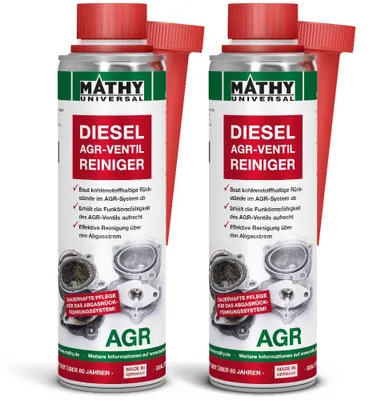 Produktbild von MATHY-AGR Abgasrückführventil-Reiniger 2 x 300 ml - Diesel-Additiv für AGR-Systeme