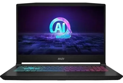 Image de MSI Katana A15 AI B8VE-637XPL : processeur Ryzen 9 8945HS, écran IPS FHD de 15,6 pouces à 144 Hz, 16 Go de mémoire DDR5, SSD de 512 Go, carte graphique RTX 4050 avec 6 Go de mémoire, sans système d'exploitation