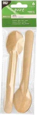 Immagine prodotto di 120 cucchiai Papstar, carta pura 15,5 cm naturale 89027