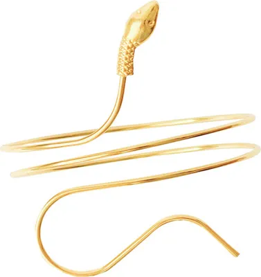 Produktbild von Oberarm-Armband aus Metallspule, Wirbel, Spirale, Schlange, Armband, verstellbar, offene Manschette, Armreif für Frauen, Freundin, Ehefrau, Tochter